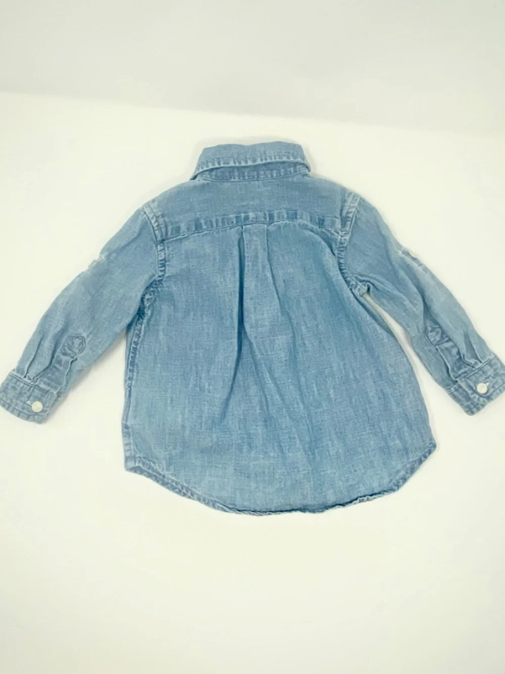 Ralph Lauren Baby Boy Blue chambray shirt size 9 months
